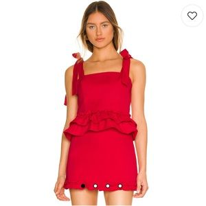 Amanda Uprichard Hydrangea Skort and top